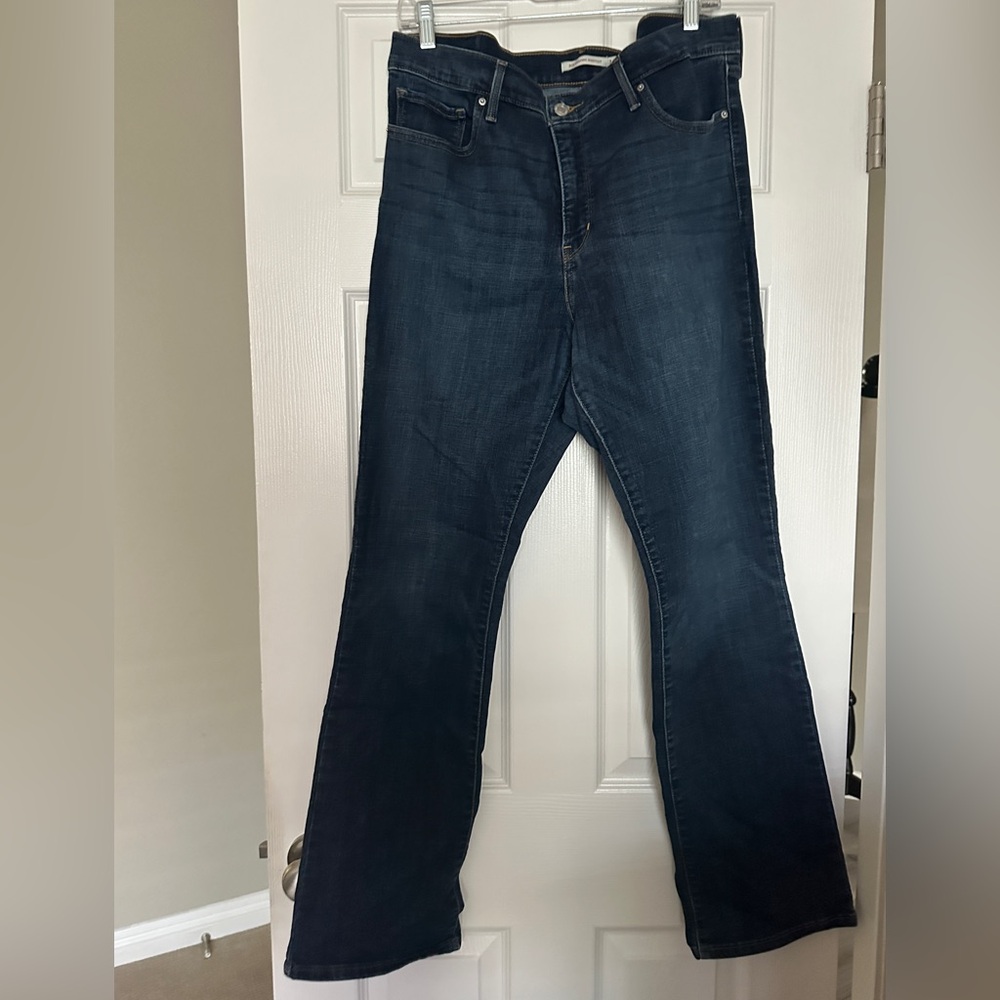 Women's Dark Wash Bootcut Jeans - Classic Blue